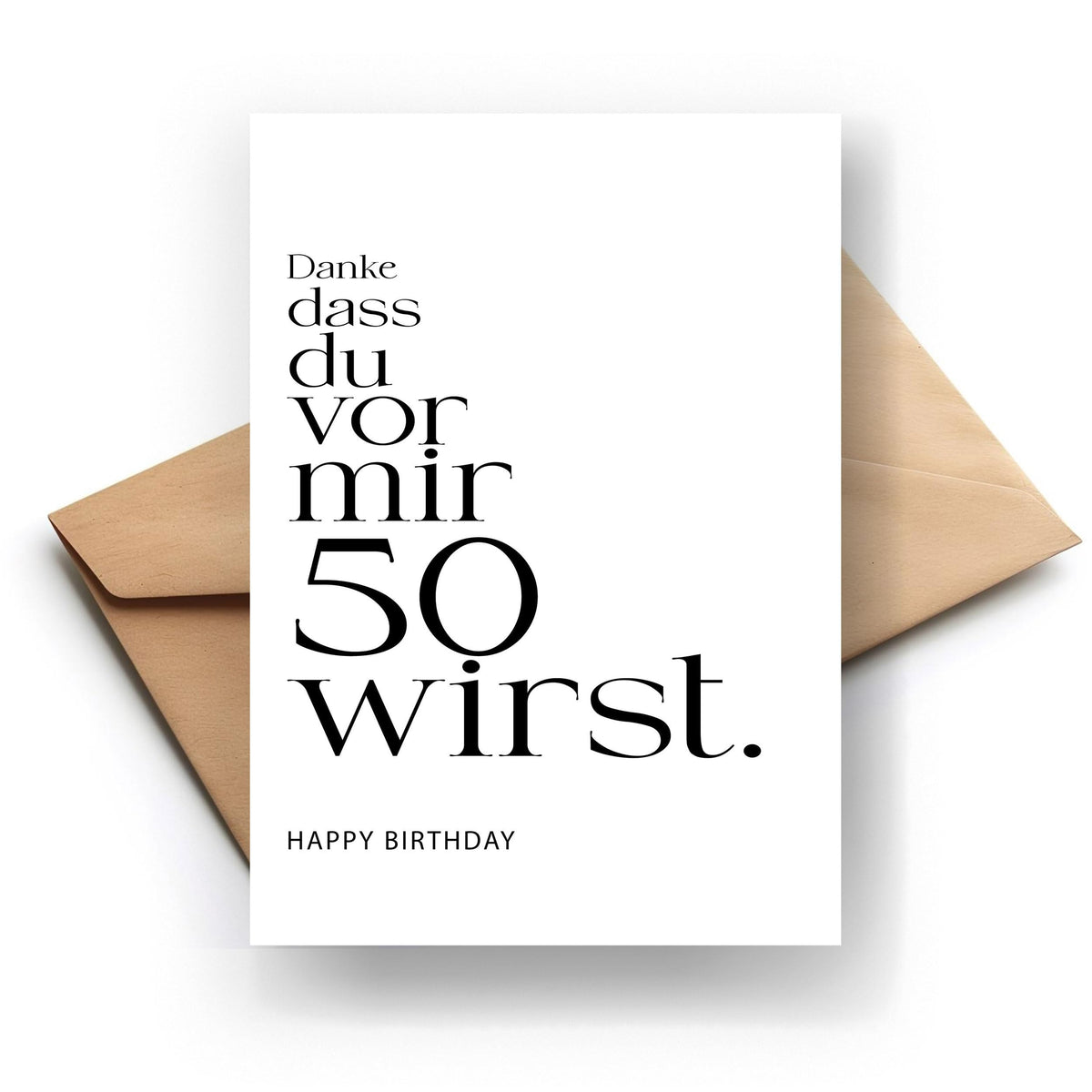 FORYOU24 | Premium Klappkarte zum 30. Geburtstag - Danke dass - Grußkarte mit Umschlag A6 zum 30. Geburtstag Männer Frauen