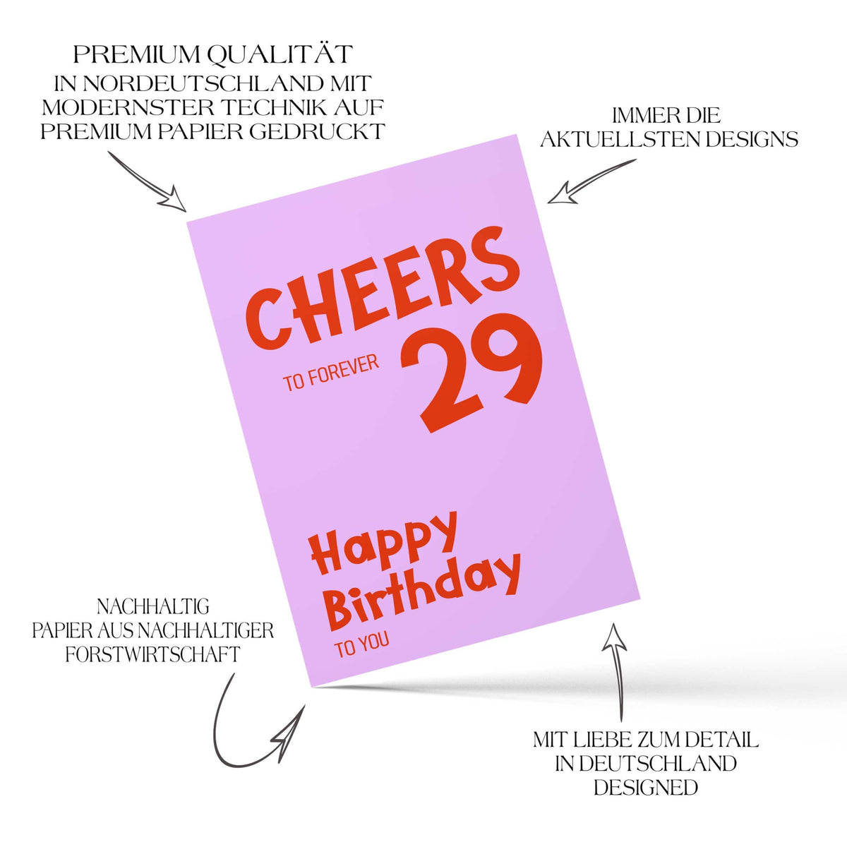 Postkarte Glückwunschkarte Grußkarte Karte Billet Geburtstag zum Geburtstag Happy Birthday Mann Frau Klappkarte