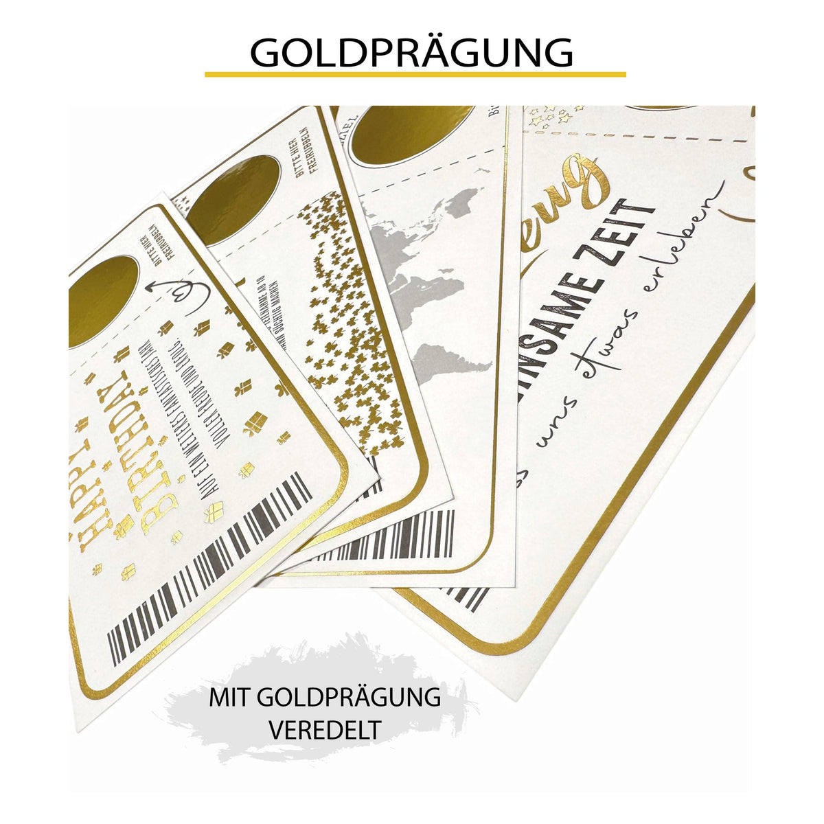 Ticket Geburtstag mit Rubbelaufkleber - Rubbelkarte zum beschriften Einzigartige Geschenk Verpackung - Geburtstags Karte als Gutschein oder Geschenkidee zum freirubbeln JACKPOT