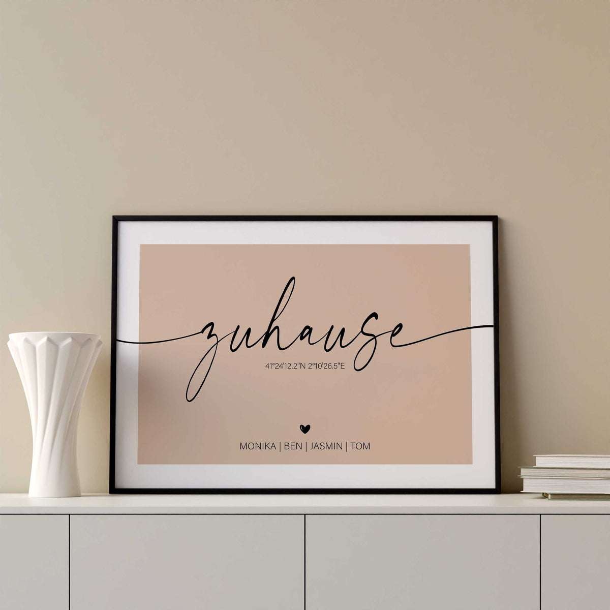 Koordinatenposter Zuhause