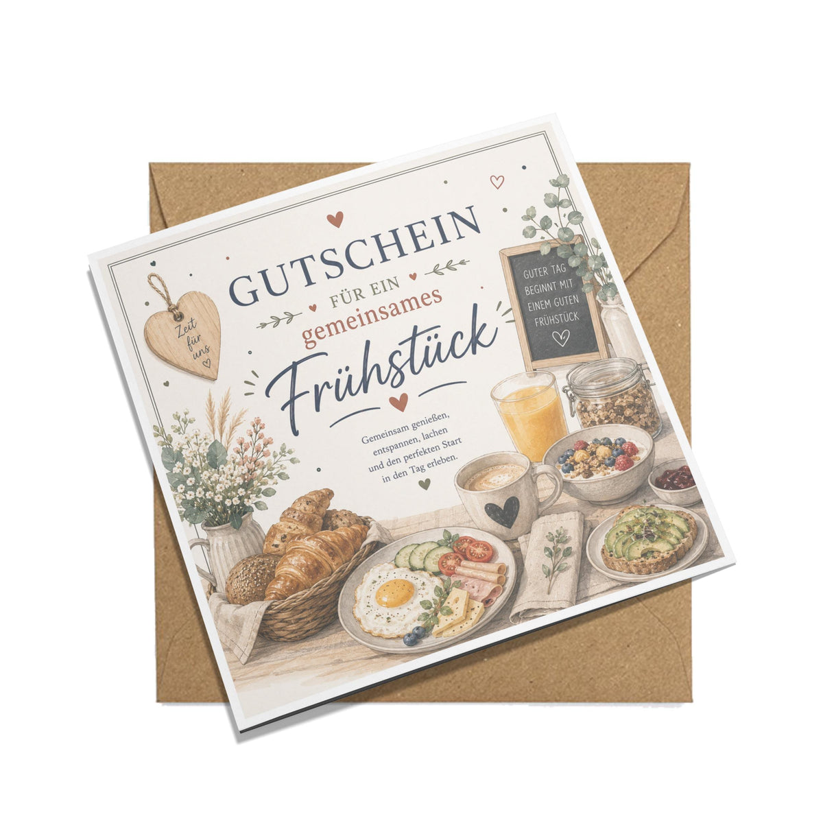Gutschein Frühstück – Frühstücksgutschein für gemeinsames Frühstück oder Brunch