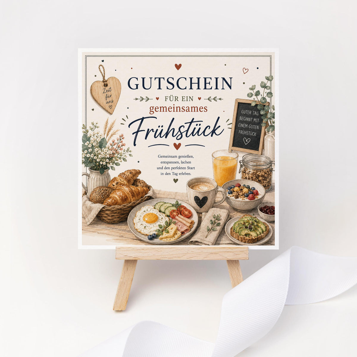 Gutschein Frühstück – Frühstücksgutschein für gemeinsames Frühstück oder Brunch