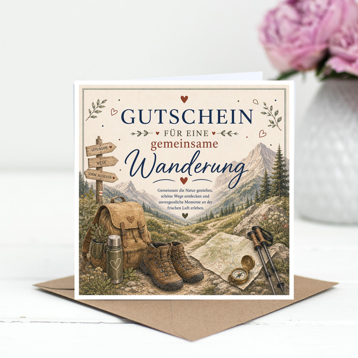 Gutschein Wanderung – Wandergutschein für gemeinsamen Ausflug