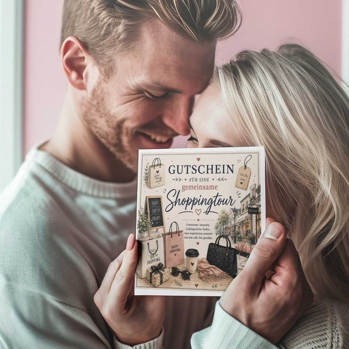 Shopping Gutschein – Gutscheinkarte für gemeinsame Shoppingtour