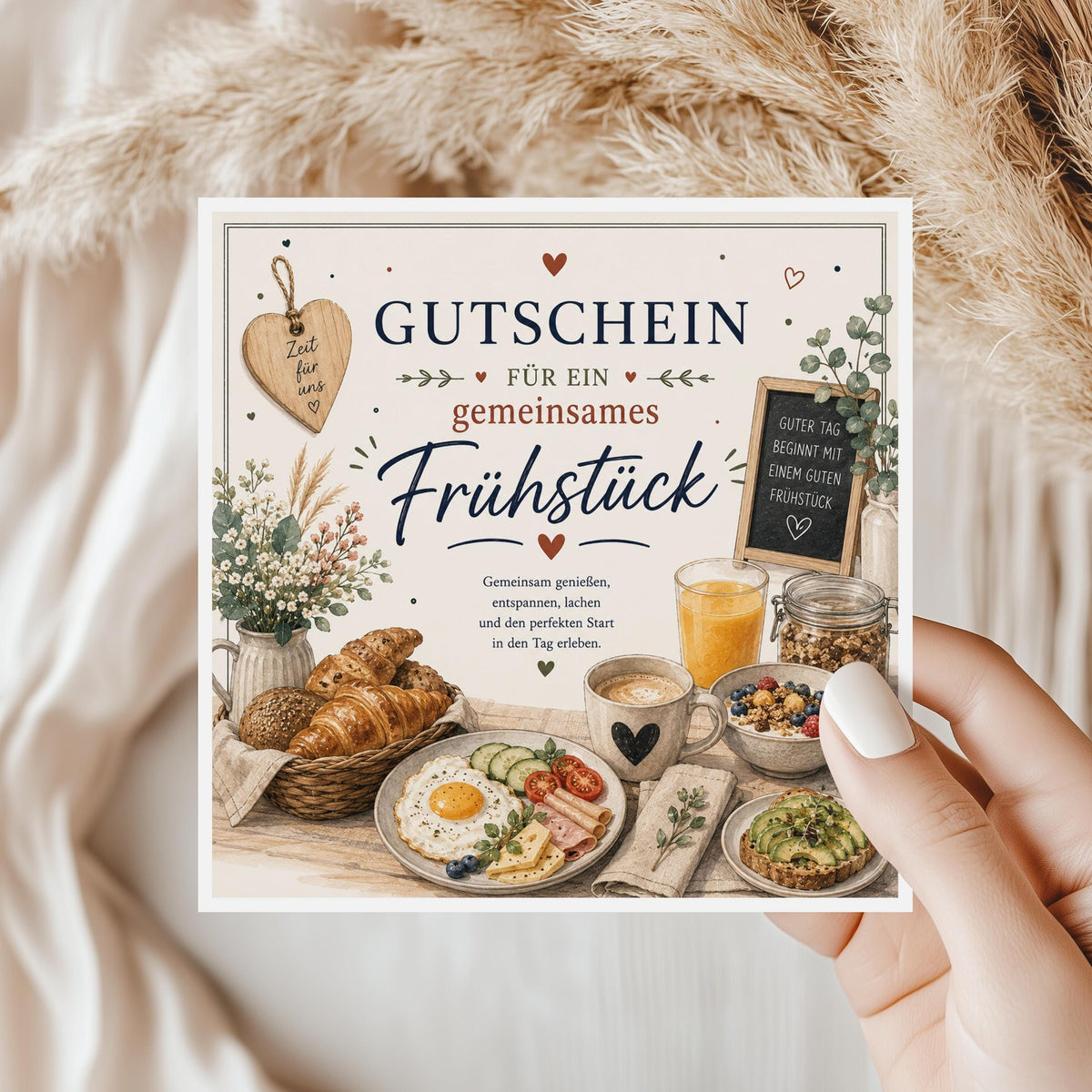 Gutschein Frühstück – Frühstücksgutschein für gemeinsames Frühstück oder Brunch