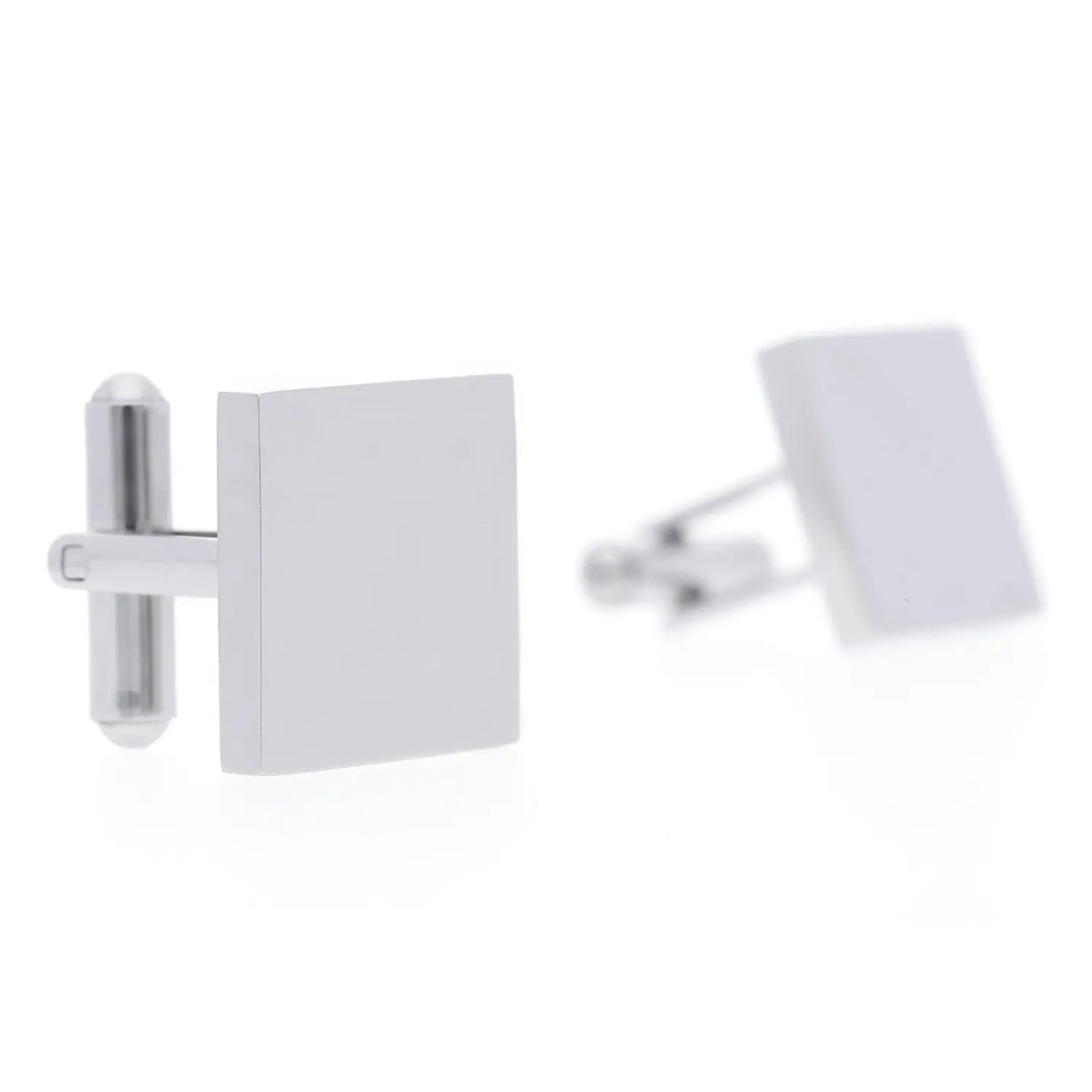 2 Manschettenknöpfe mit Gravur eckig Motiv 01