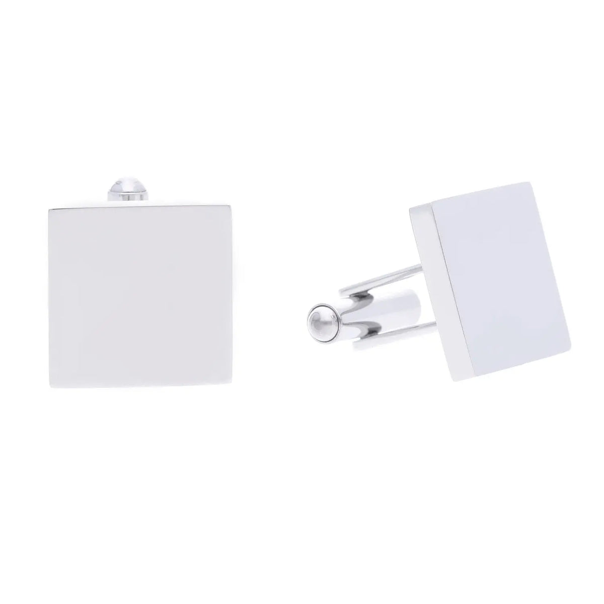 2 Manschettenknöpfe mit Gravur eckig Motiv 01