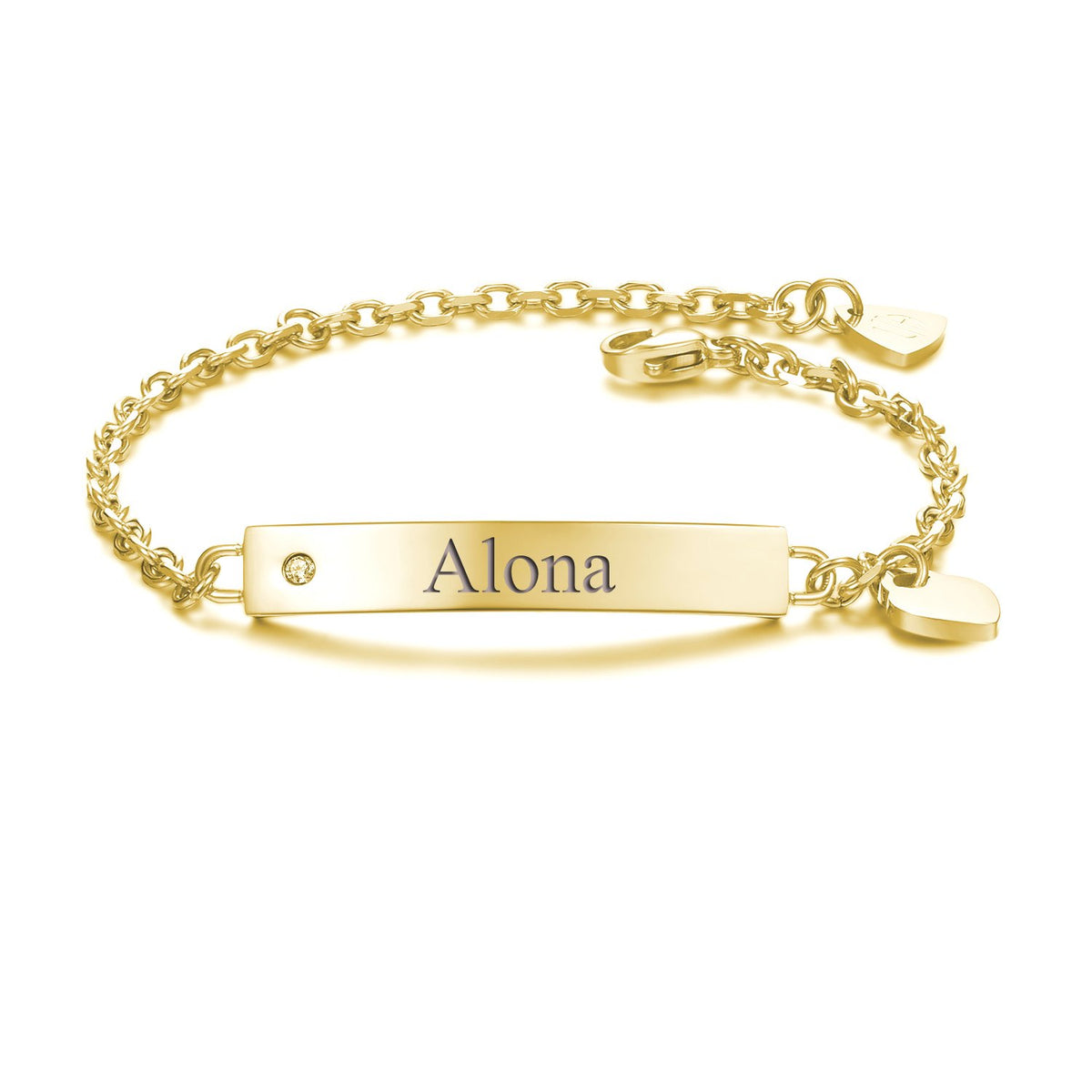 Little Zirkonia Armband mit Gravur
